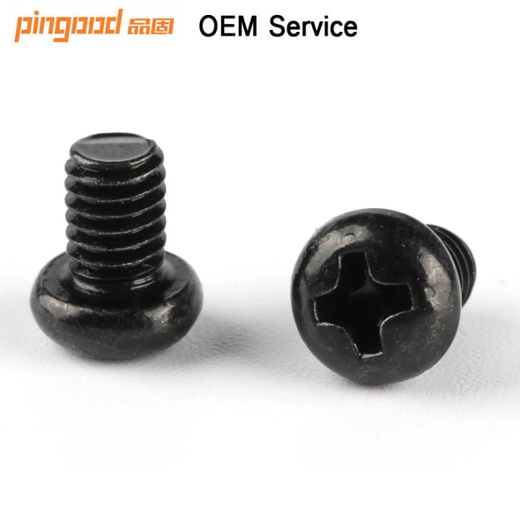 Round Head Black Machine Screw M4