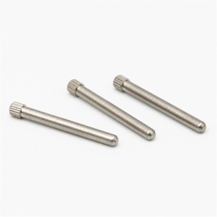 Custom Stainless Steel Knurled Dowel Pin CNC Lathe Machine Part
