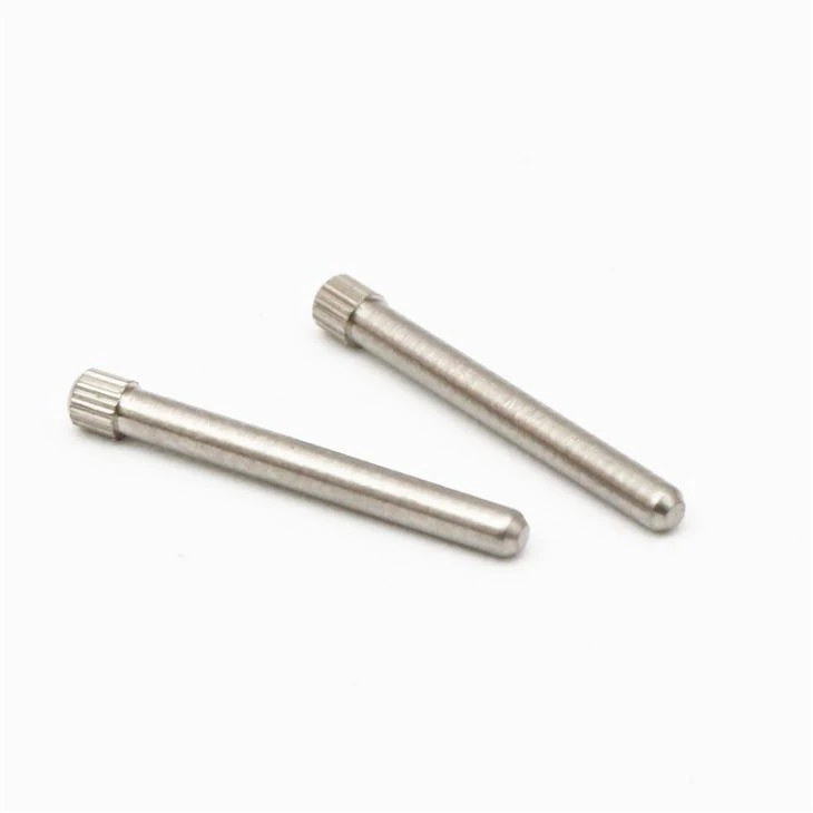 Custom Stainless Steel Knurled Dowel Pin CNC Lathe Machine Part