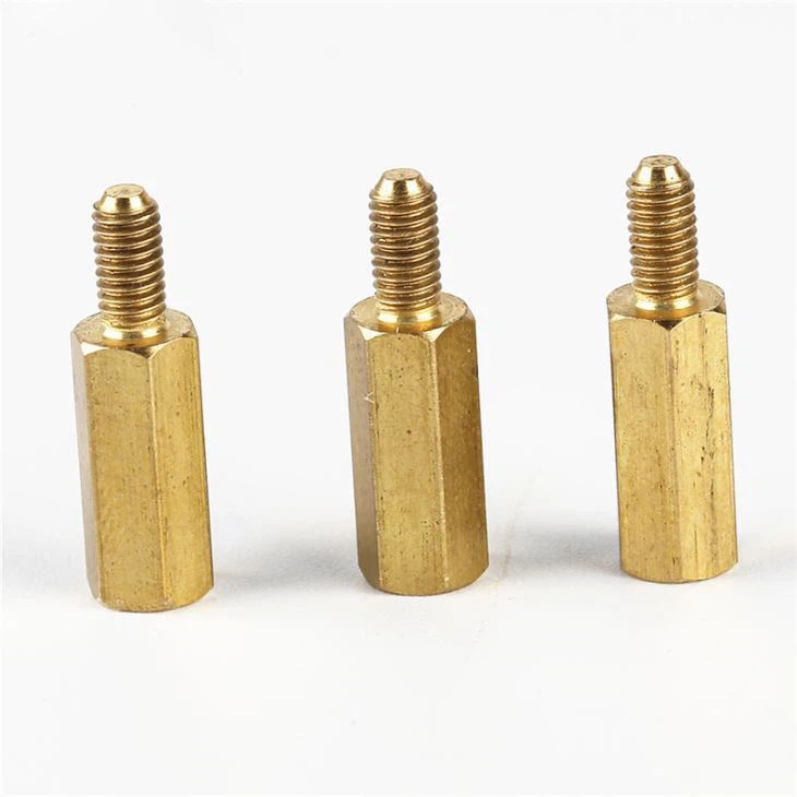 Hex Brass Yellow CNC Standoff Spacer Screw