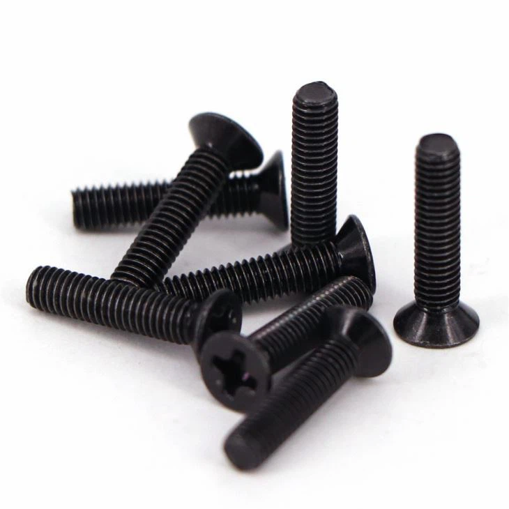 Phillips borðsökkuð flathöfuðvélaskrúfa