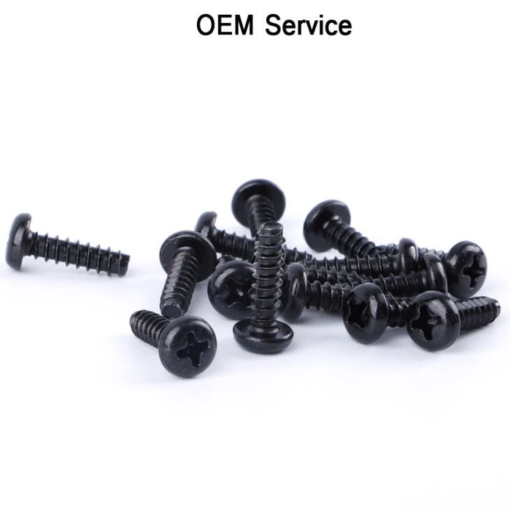 Pan Phillips Self Tapping Screw Black